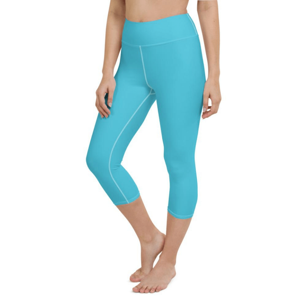 Aqua Turquoise Yoga Capris