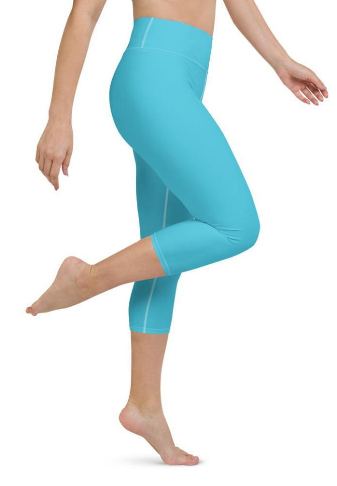 Aqua Turquoise Yoga Capris