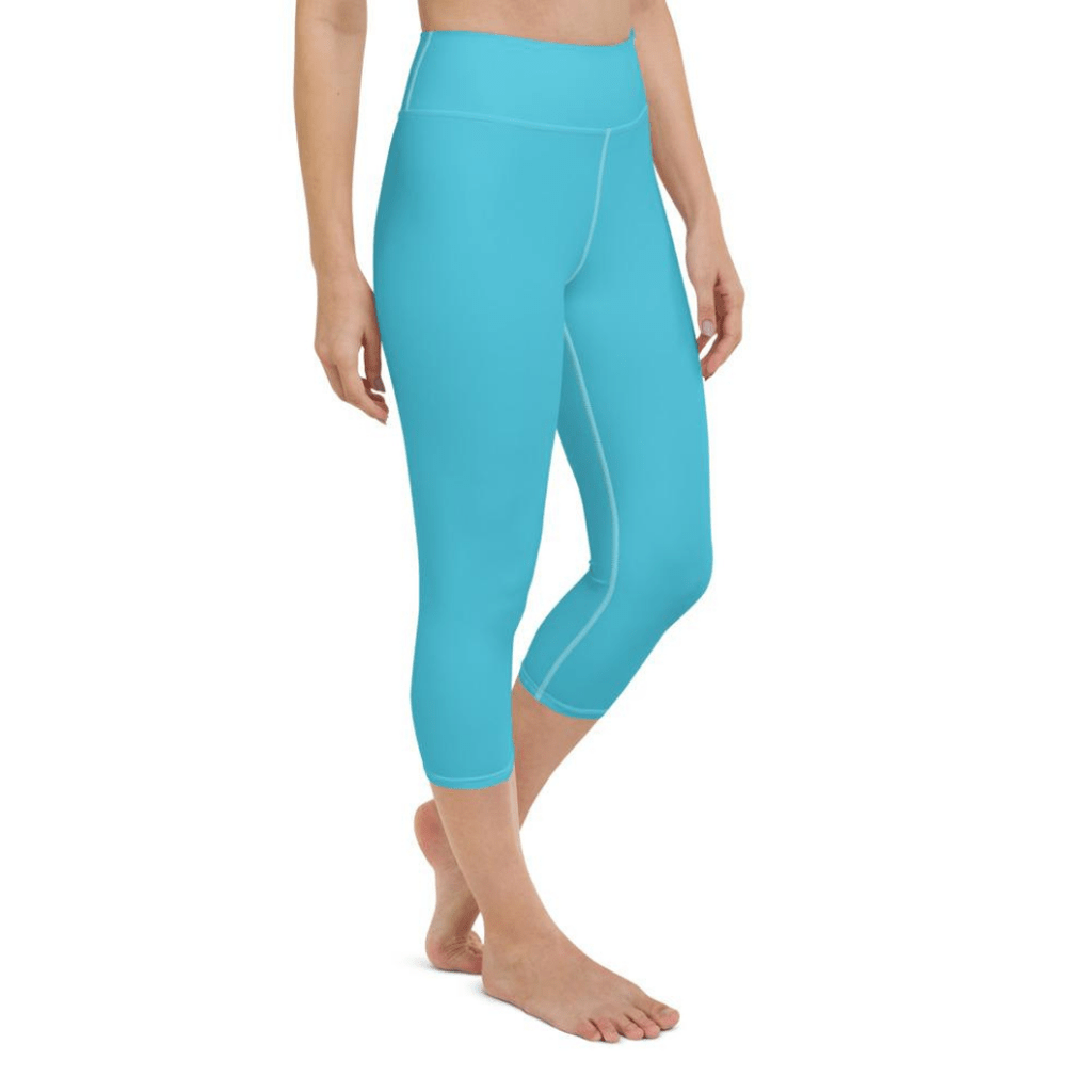 Aqua Turquoise Yoga Capris