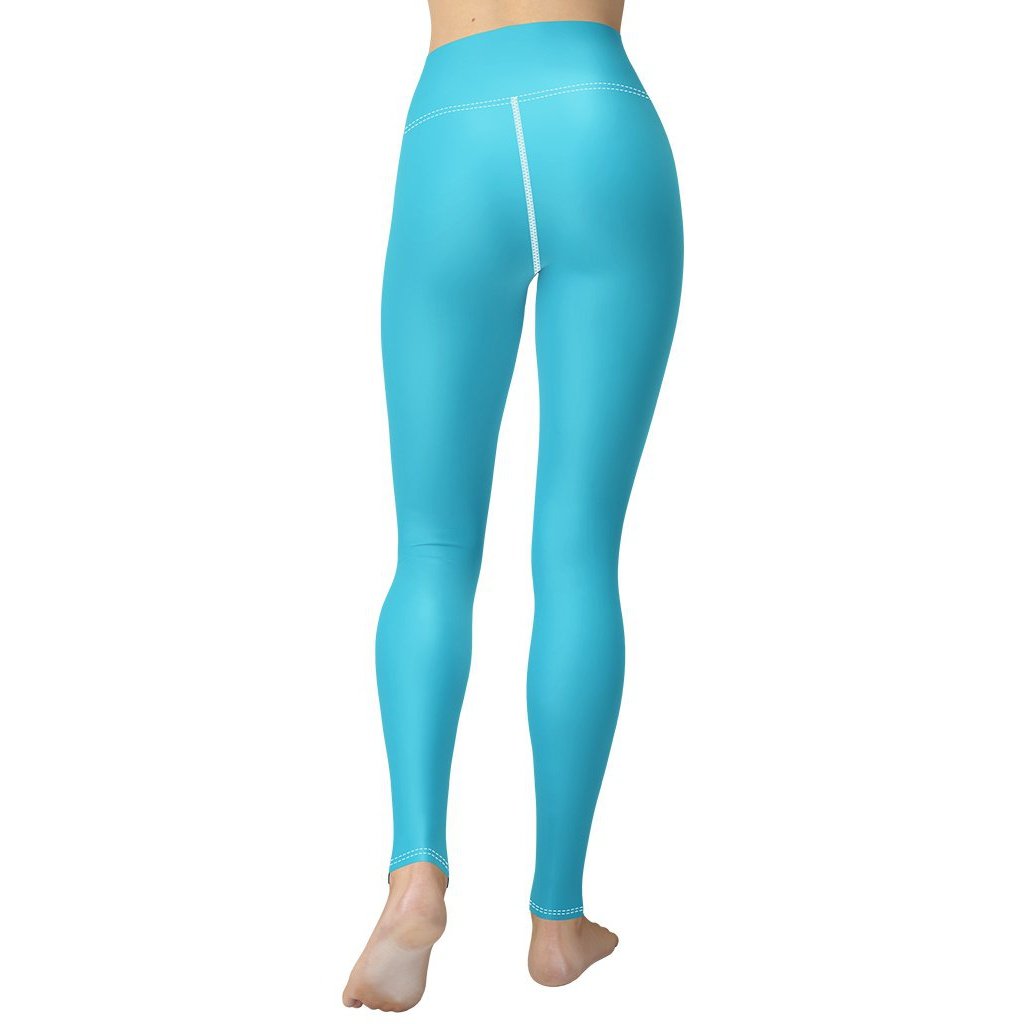Aqua Turquoise Yoga Leggings