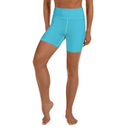 Aqua Turquoise Yoga Shorts