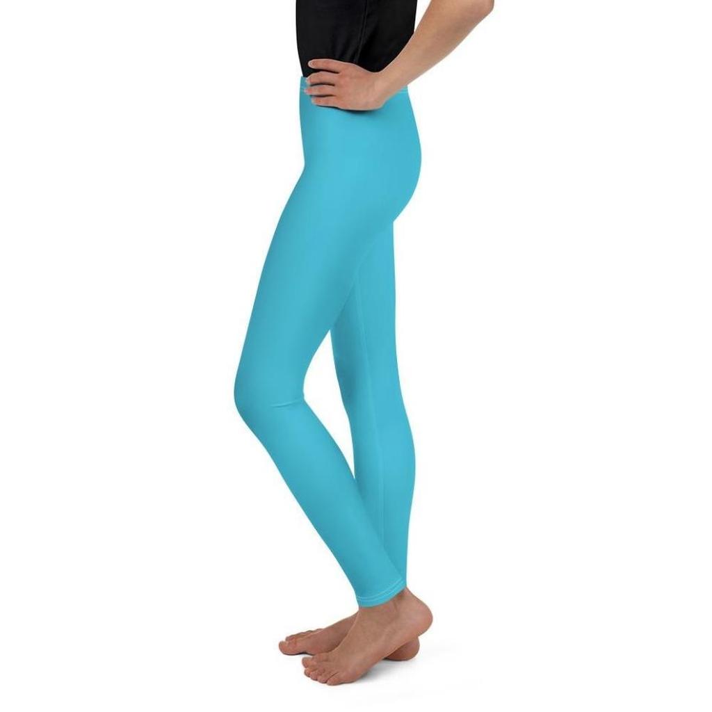 Aqua Turquoise Youth Leggings