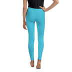 Aqua Turquoise Youth Leggings