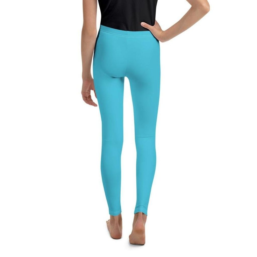 Aqua Turquoise Youth Leggings