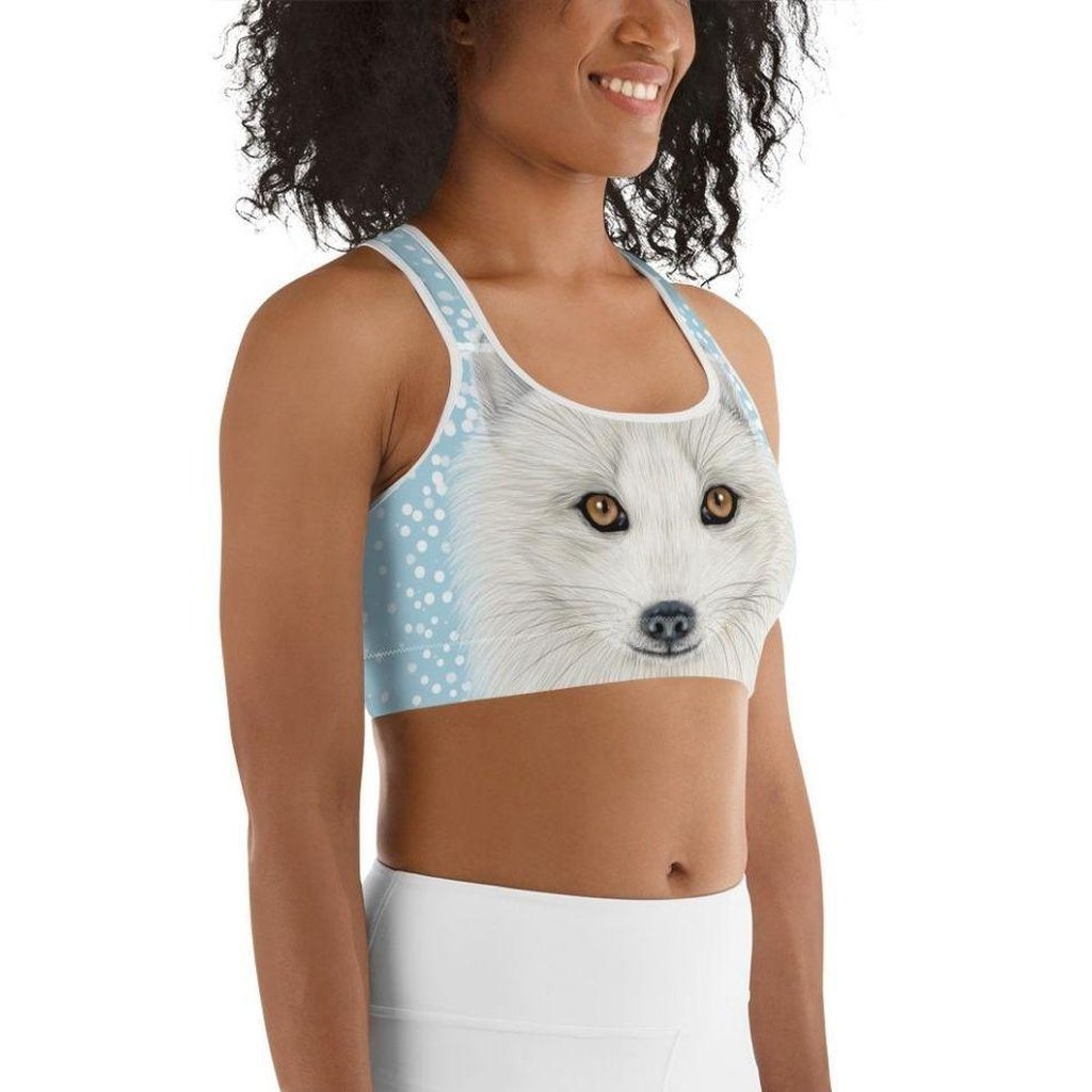 Arctic Fox Dog Sports Bra