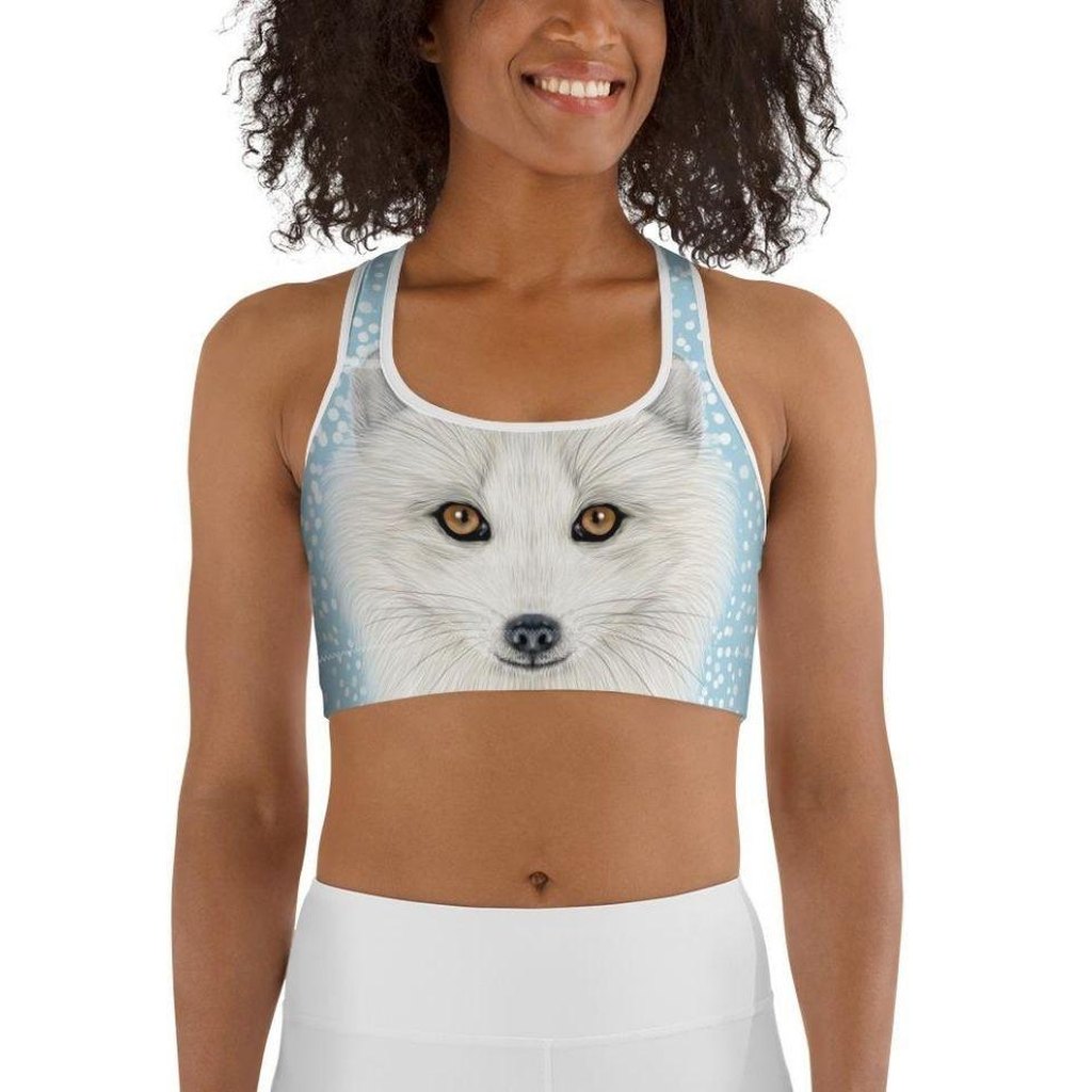Arctic Fox Dog Sports Bra