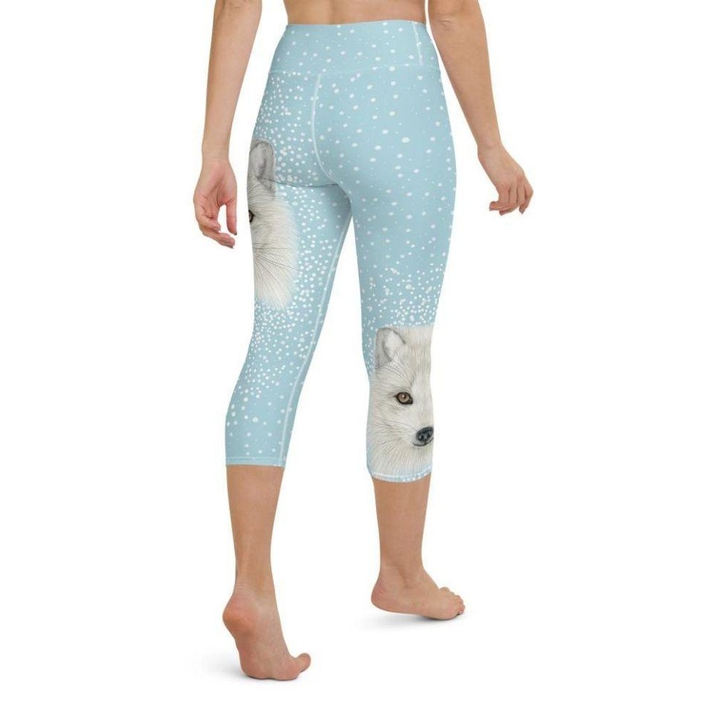 Arctic Fox Dog Yoga Capris