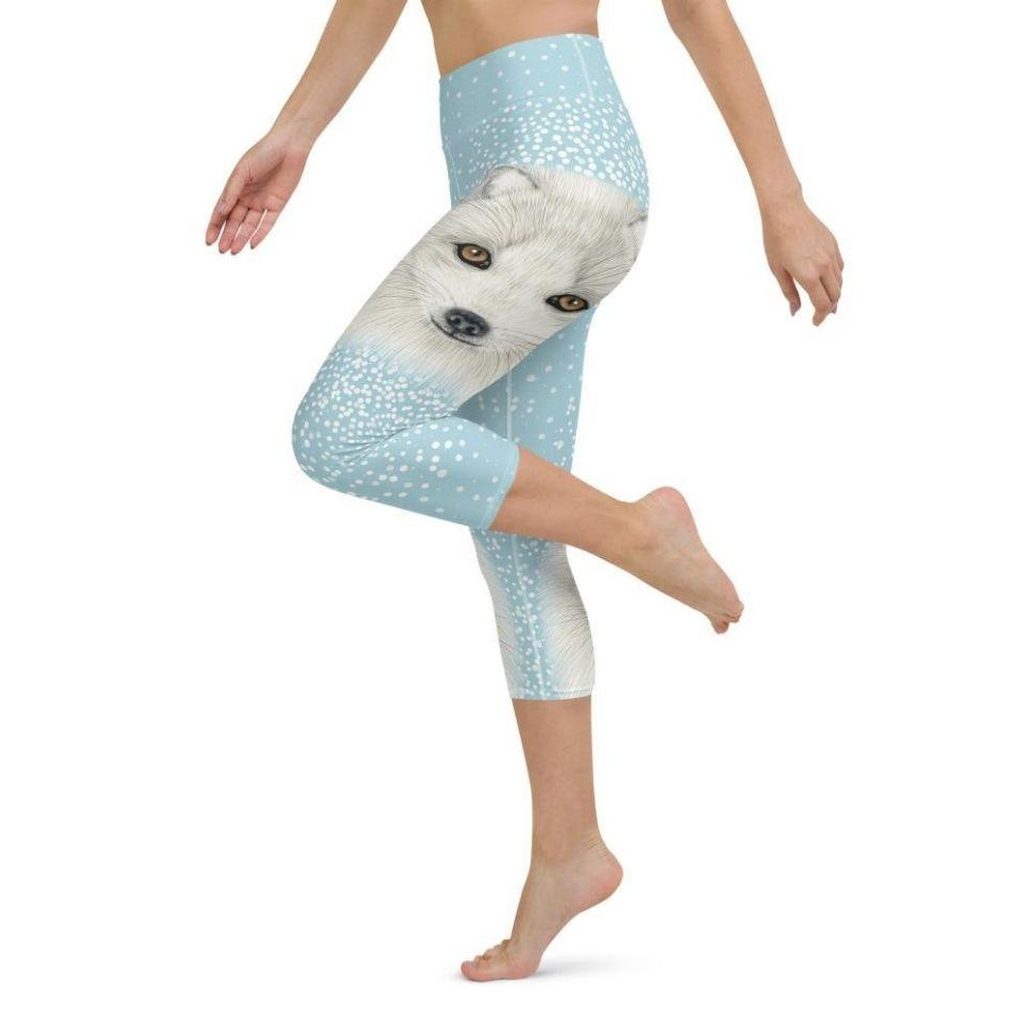 Arctic Fox Dog Yoga Capris