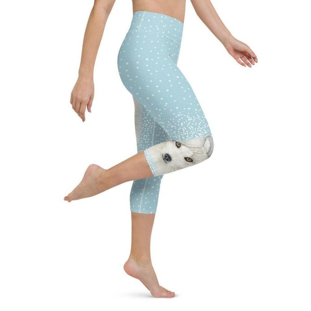 Arctic Fox Dog Yoga Capris