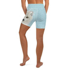 Arctic Fox Dog Yoga Shorts