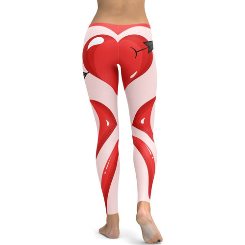 Arrow Heart Shaped Leggings