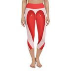 Arrow Heart Shaped Yoga Capris