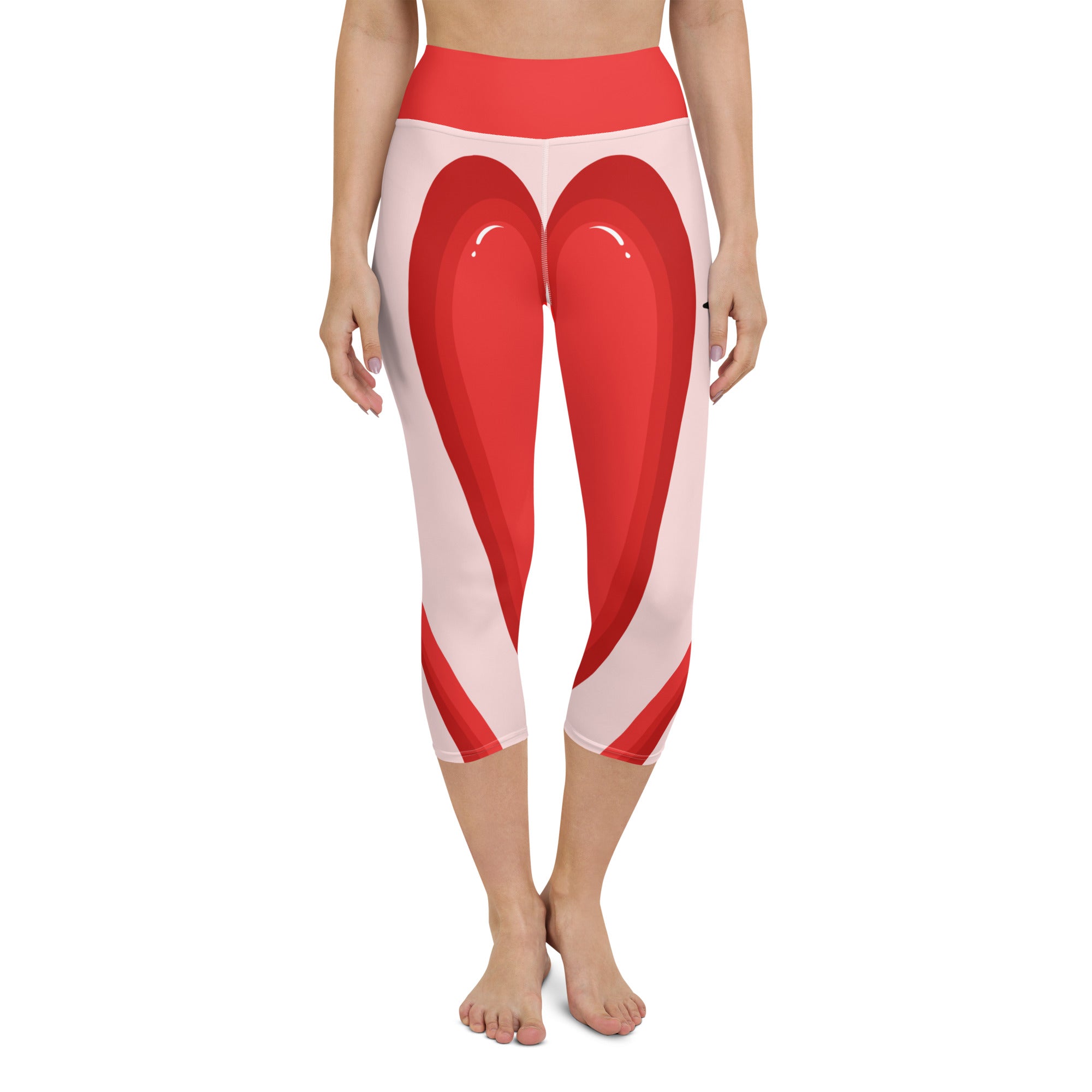 Arrow Heart Shaped Yoga Capris