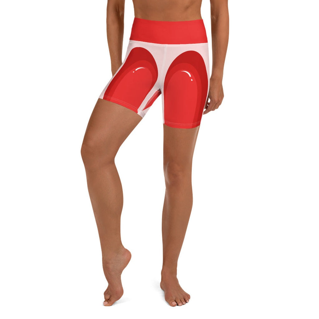 Arrow Heart Shaped Yoga Shorts