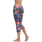 Art Deco Floral Capris