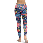 Art Deco Floral Leggings