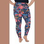 Art Deco Floral Plus Size Leggings