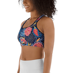 Art Deco Floral Sports Bra