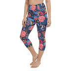 Art Deco Floral Yoga Capris