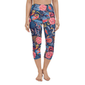 Art Deco Floral Yoga Capris