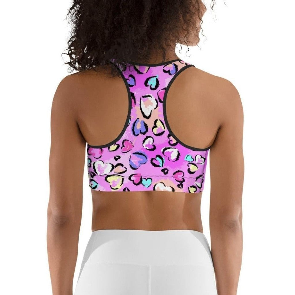 Artsy Heart Sports Bra