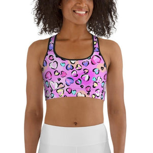 Artsy Heart Sports Bra