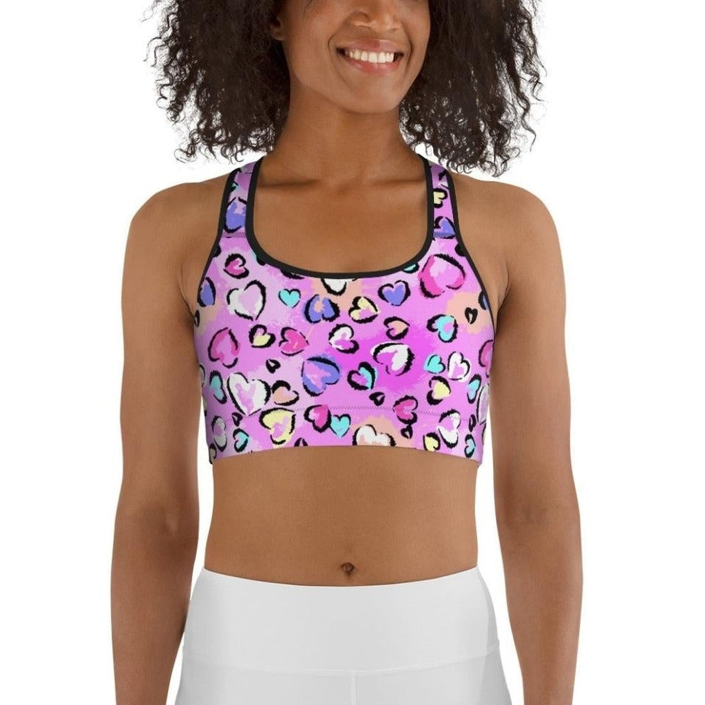 Artsy Heart Sports Bra
