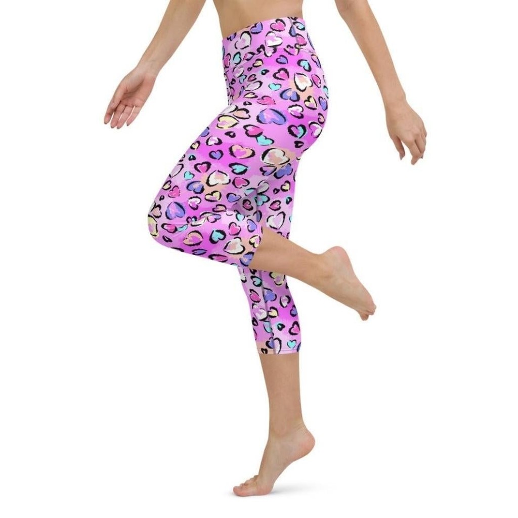 Artsy Heart Yoga Capris
