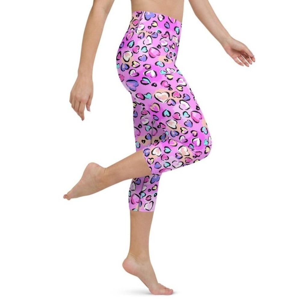 Artsy Heart Yoga Capris