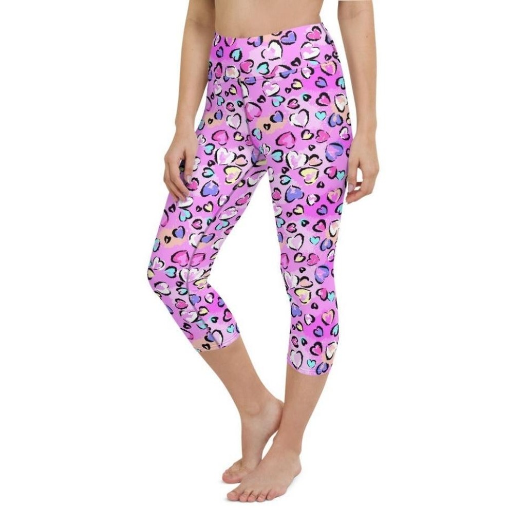 Artsy Heart Yoga Capris