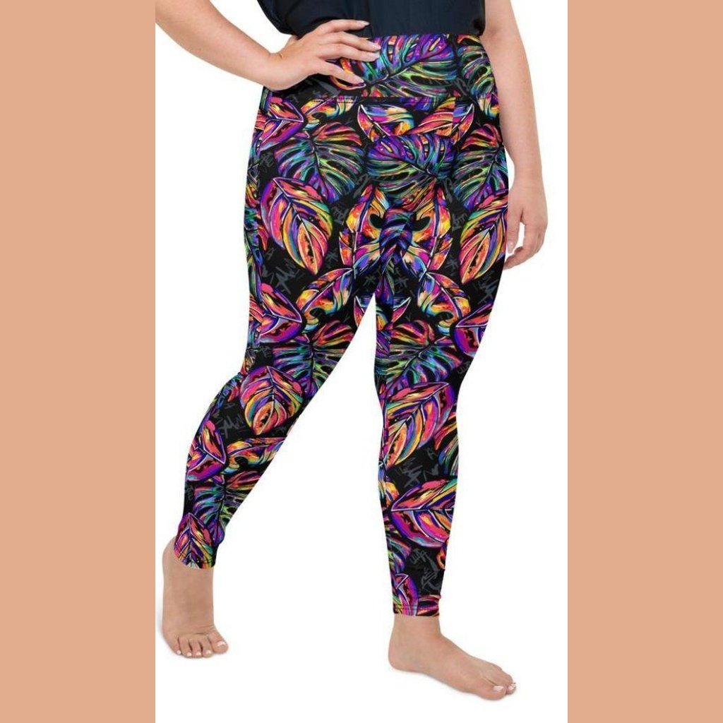 Artsy Tropical Plus Size Leggings