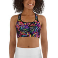 Artsy Tropical Sports Bra