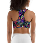 Artsy Tropical Sports Bra