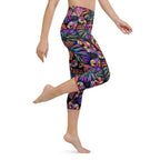 Artsy Tropical Yoga Capris
