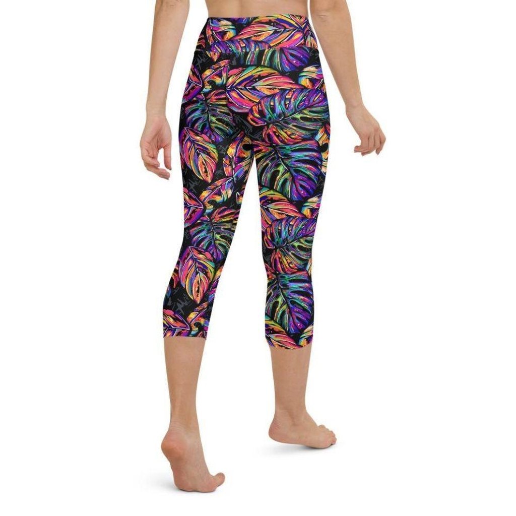 Artsy Tropical Yoga Capris