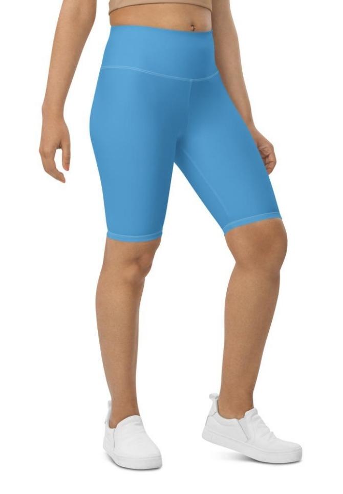 Azure Blue Biker Shorts