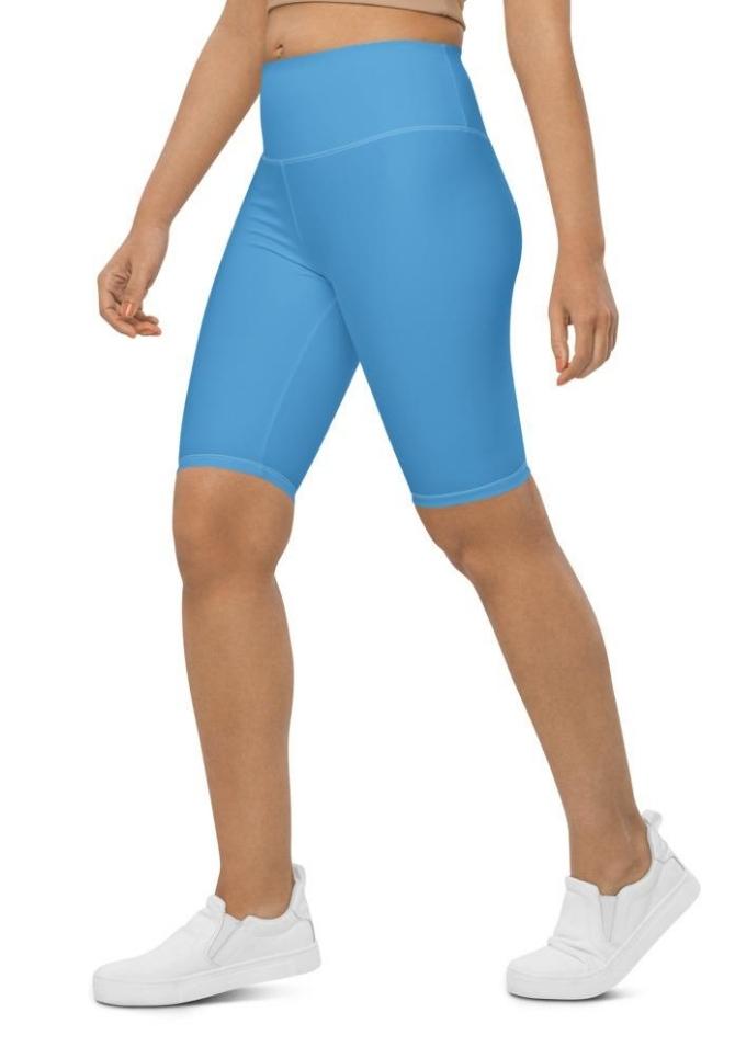 Azure Blue Biker Shorts