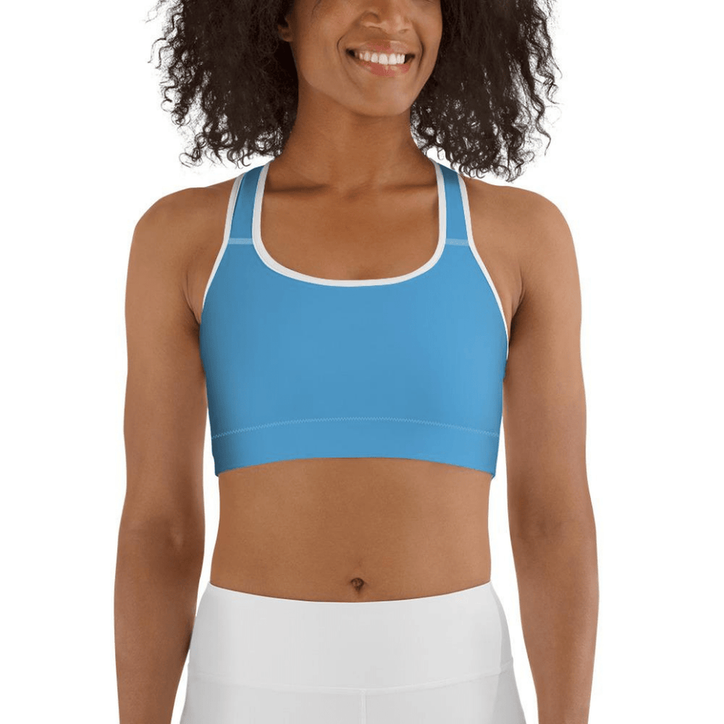 Azure Blue Sports Bra