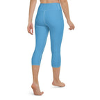 Azure Blue Yoga Capris
