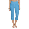 Azure Blue Yoga Capris