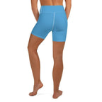 Azure Blue Yoga Shorts