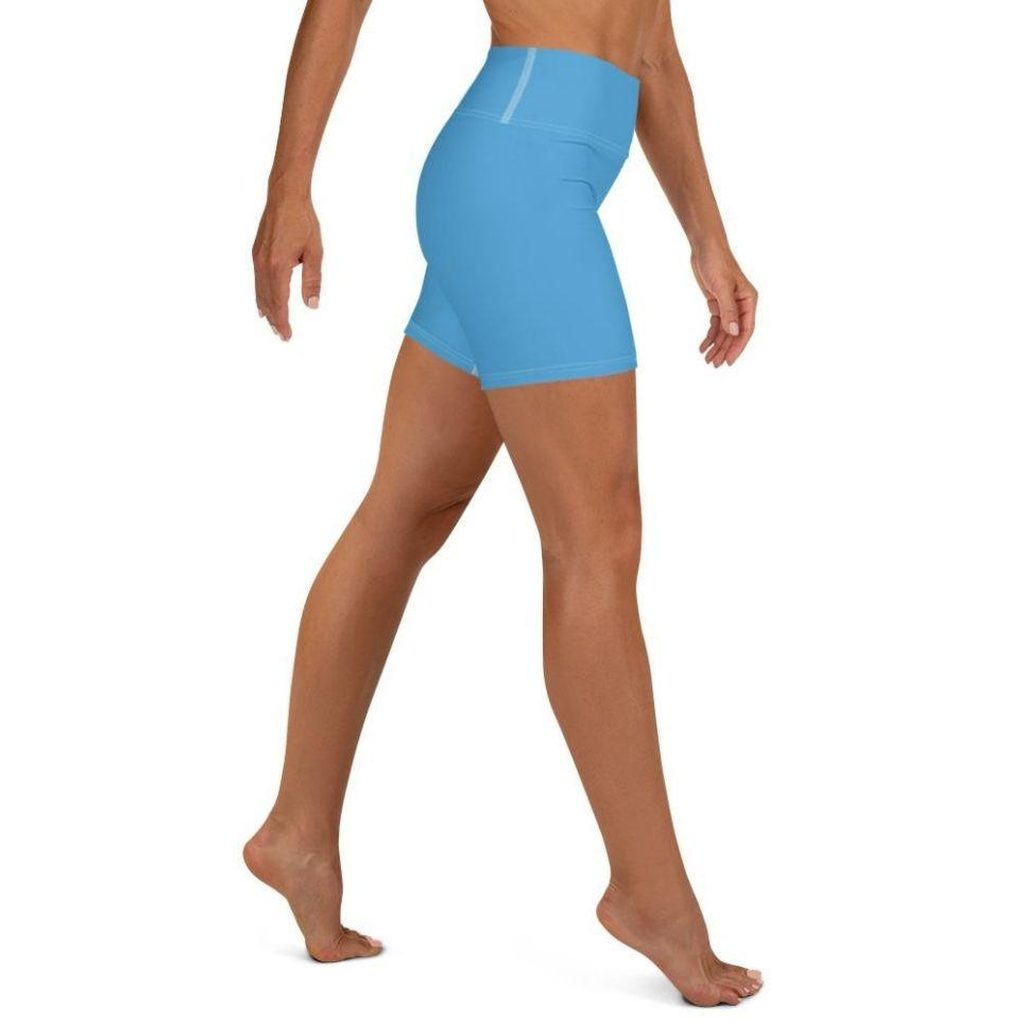 Azure Blue Yoga Shorts