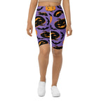 Bats and Jack O'Lanterns Biker Shorts