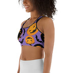 Bats and Jack O'Lanterns Sports Bra