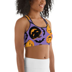 Bats and Jack O'Lanterns Sports Bra