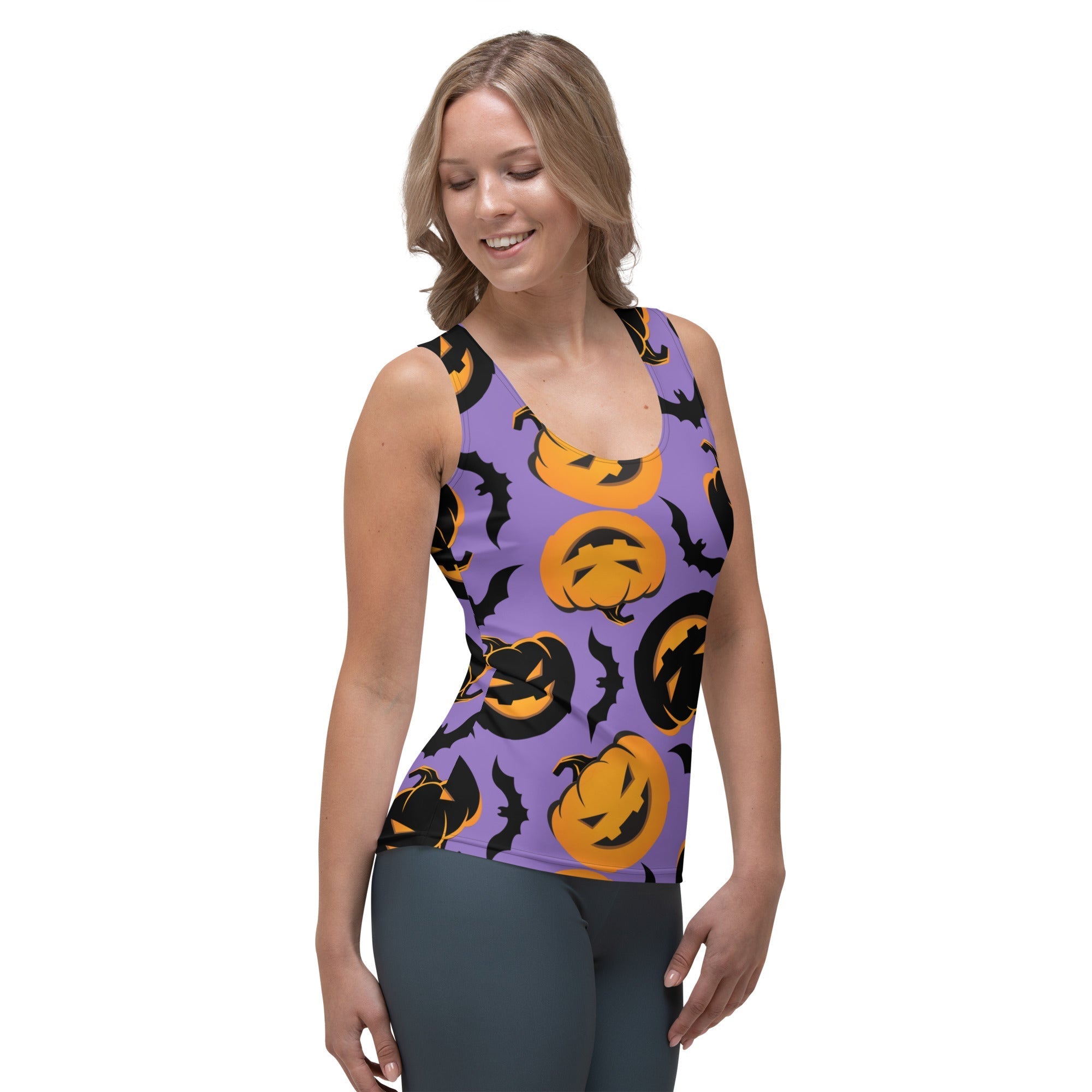 Bats and Jack O'Lanterns Tank Top