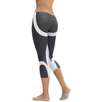 Beehive Geometric Capris Onyx Black