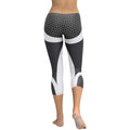 Beehive Geometric Capris Onyx Black