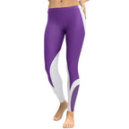 Beehive Geometric Leggings Velvet Purple