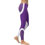 Beehive Geometric Leggings Velvet Purple